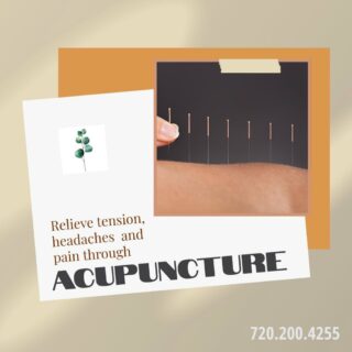 Have you tried acupuncture?  You could find just the relief you are looking for!
Call us to set up your personalized appointment at 720.200.4255