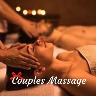 Spend some relaxing time together during the holidays with a relaxing couples massage. 💕