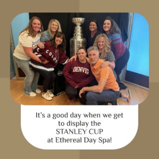 Ethereal Day Spa was able to display the Stanley Cup in honor of our AMAZING Colorado Avalanche!
What a fun and wonderful day!
We ❤️ the Avalanche! 🏒🥅